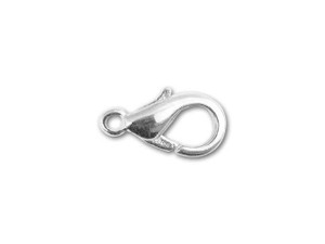 Little 12mm Lobster Claw Clasp Jewelry Findings W/ Loop Plated