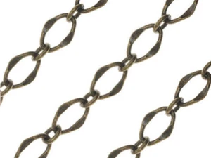 Antiqued Brass Galeria Chain, 5.5mm Oval Links, by the Foot