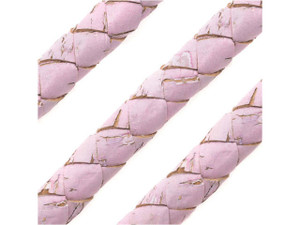 Clearance - Was $0.47 - Portuguese Cork Cord by Regaliz, Round and Braided 10mm, Pink, by the Inch Clearance - Was $0.47 - Portuguese Cork Cord by Regaliz, Round and Braided 10mm, Pink, by the Inch