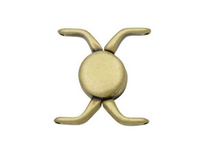Cymbal Magnetic Clasps for 11/0 Delica Beads, Kissamos, Round 17x17.5mm, Antiqued Brass Plated (1 Set) Cymbal Magnetic Clasps for 11/0 Delica Beads, Kissamos, Round 17x17.5mm, Antiqued Brass Plated (1 Set)