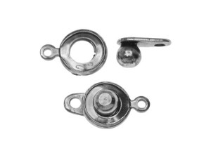 Ball and Socket Clasps, Round 12.5mm, Antiqued Silver Tone Ball and Socket Clasps, Round 12.5mm, Antiqued Silver Tone