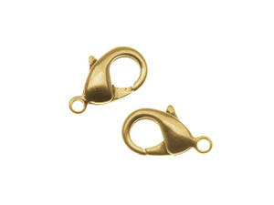 Nunn Design Lobster Clasps, Curve 19mm, 24K Gold Plated