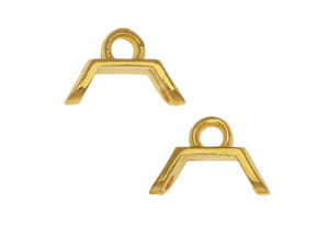 Cymbal Bead Endings fit Honeycomb Beads, Melanes, 5.5mm, 24kt Gold Plated (4 Pieces) Cymbal Bead Endings fit Honeycomb Beads, Melanes, 5.5mm, 24kt Gold Plated (4 Pieces)