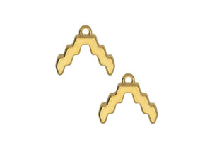 Cymbal Bead Endings for SuperDuo Beads, Menites, 13.5x15mm, 24k Gold Plated (2 Pieces) Cymbal Bead Endings for SuperDuo Beads, Menites, 13.5x15mm, 24k Gold Plated (2 Pieces)