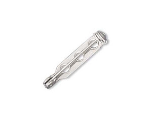 Silver Tone Glue On Bar Pin Back 1 Inch (27mm) Silver Tone Glue On Bar Pin Back 1 Inch (27mm)