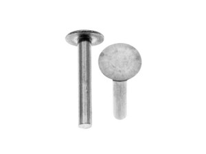 Vintaj Natural Brass, 1/4 inch Nail Head Rivets for Leather, 20 Pieces