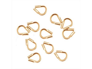 Wire & Thread Protectors, 14K Gold-Filled, .019 Inch Loops (10 Pieces) Wire & Thread Protectors, 14K Gold-Filled, .019 Inch Loops (10 Pieces)