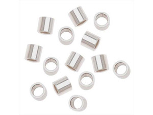Crimp Beads, 3x3mm, Sterling Silver (10 Pieces) Crimp Beads, 3x3mm, Sterling Silver (10 Pieces)