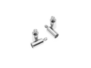 The Beadsmith Cord Ends, Barrel with Ring 10mm, Fits up to 3mm Cord, Silver Plated (4 Pieces) The Beadsmith Cord Ends, Barrel with Ring 10mm, Fits up to 3mm Cord, Silver Plated (4 Pieces)