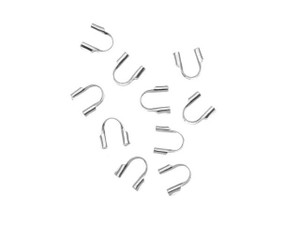 Wire & Thread Protectors, Sterling Silver, .024 Inch Loops (10 Pieces)