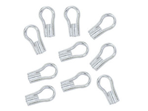 Beadalon EZ- Crimp Cord Ends,8mm, Silver Plated (10 Pieces) Beadalon EZ- Crimp Cord Ends,8mm, Silver Plated (10 Pieces)