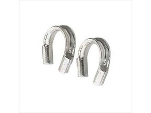 Wire & Thread Protectors, Sterling Silver , 0.019 Inch Loops (10 Pieces) Wire & Thread Protectors, Sterling Silver , 0.019 Inch Loops (10 Pieces)