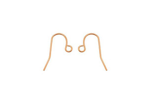 Copper 22mm French Ear Wire Hooks (1 Pair)