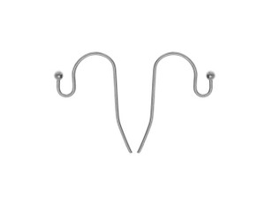 Clearance - Was $0.85 - Earring Findings, Earwire Hooks with Ball 20mm, Stainless Steel (6 Pairs) Clearance - Was $0.85 - Earring Findings, Earwire Hooks with Ball 20mm, Stainless Steel (6 Pairs)