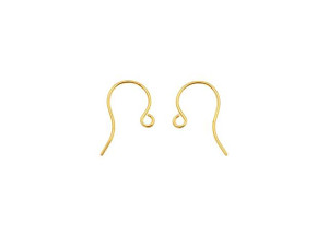 Earring Findings, French Wire Hooks 16mm, Raw Brass (50 Pieces) Earring Findings, French Wire Hooks 16mm, Raw Brass (50 Pieces)