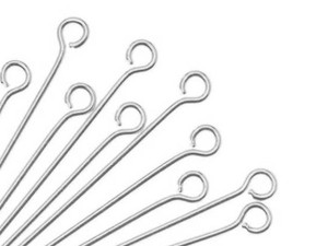 Open Eye Pins, Sterling Silver, 1.5 Inch Long and 24 Gauge Thick (10  Pieces) — Beadaholique