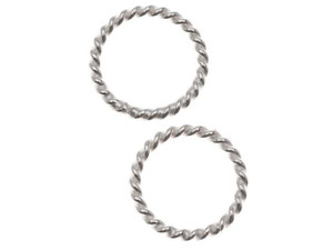 Sterling Silver Closed Jump Rings Twisted 8mm 20 Gauge (10 pcs) Sterling Silver Closed Jump Rings Twisted 8mm 20 Gauge (10 pcs)