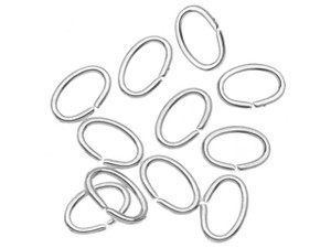 Silver Plated Open Jump Rings Oval 4x6mm 20 Gauge (50 pcs) Silver Plated Open Jump Rings Oval 4x6mm 20 Gauge (50 pcs)