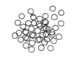 Gun Metal Plated Open Jump Rings 6mm 19 Gauge (20pcs)