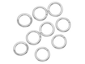 Silver Plated Open Jump Rings 6mm 19 Gauge (100 pcs) Silver Plated Open Jump Rings 6mm 19 Gauge (100 pcs)