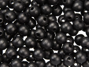 Black 8mm Round Euro Wood Beads Black 8mm Round Euro Wood Beads