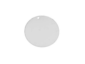 Clearance - Was $5.29 - Sterling Silver Round Blank Disk Tag Pendant 19mm (1 pcs) Clearance - Was $5.29 - Sterling Silver Round Blank Disk Tag Pendant 19mm (1 pcs)