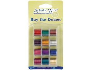 Artistic Wire 12 Pack Craft Wire Variety Pack - Multi-Color Tarnish Resistant 26 Gauge (12 Pack) Artistic Wire 12 Pack Craft Wire Variety Pack - Multi-Color Tarnish Resistant 26 Gauge (12 Pack)