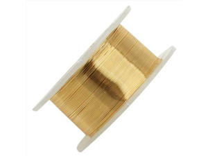 Artistic Wire, Silver Plated Craft Wire 28 Gauge Thick, Gold Color (15 Yard Spool) Artistic Wire, Silver Plated Craft Wire 28 Gauge Thick, Gold Color (15 Yard Spool)
