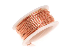 Artistic Wire, Copper Craft Wire 22 Gauge Thick, Bare Copper (8 Yard Spool)