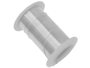 Wire Elements, Tarnish Resistant Silver Color Copper Wire, 24 Gauge 30 Yards (27.4 Meters) Wire Elements, Tarnish Resistant Silver Color Copper Wire, 24 Gauge 30 Yards (27.4 Meters)