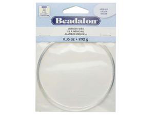 Memory Wire, Necklace Flat 3.75 Inch Diameter, 7 Loops, Silver Plated Memory Wire, Necklace Flat 3.75 Inch Diameter, 7 Loops, Silver Plated