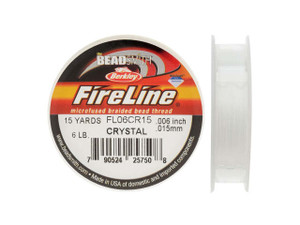 FireLine Braided Beading Thread, 6lb Test and 0.006" Thick, Crystal Clear (15 Yard Mini Spool) FireLine Braided Beading Thread, 6lb Test and 0.006" Thick, Crystal Clear (15 Yard Mini Spool)
