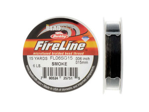 FireLine Braided Beading Thread, 6lb Test and 0.006" Thick, Smoke Gray (15 Yard Mini Spool) FireLine Braided Beading Thread, 6lb Test and 0.006" Thick, Smoke Gray (15 Yard Mini Spool)