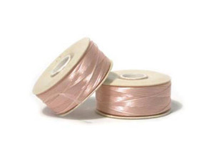 NYMO Nylon Beading Thread Size D for Delica Beads Light Pink 64YD (58  Meters) 