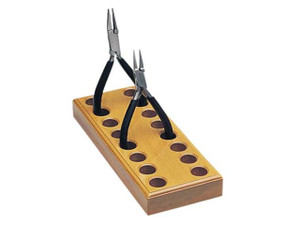 Wooden Plier Block Stand Tool Rack For Jewelers - Holds 8 Pliers Wooden Plier Block Stand Tool Rack For Jewelers - Holds 8 Pliers