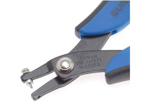 Screw Down Two Hole Punch by Euro Tool, 1.6mm & 2.3mm holes