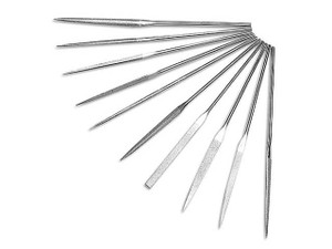10 Piece 4 Inch Precision Diamond Needle File Set 10 Piece 4 Inch Precision Diamond Needle File Set