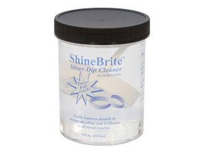Shine Brite Silver Dip Liquid Jewelry Cleaner - 8 Ounce Jar Shine Brite Silver Dip Liquid Jewelry Cleaner - 8 Ounce Jar