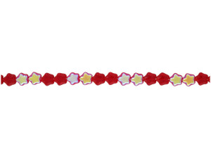 Czech Glass Beads Translucent Siam Red AB Tiny Stars 6mm (25 pcs) Czech Glass Beads Translucent Siam Red AB Tiny Stars 6mm (25 pcs)