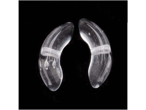 Czech Glass Beads Crystal Clear 10mm Angel Wings (1 Strand) Czech Glass Beads Crystal Clear 10mm Angel Wings (1 Strand)