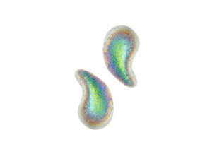 50g Perles De Verre 2 Trous Zoliduo Tchech, Rose, 5x8mm