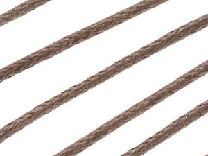 Necklace- Waxed Cotton Cord - Brown