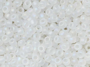 Toho 11/0 Round Seed Bead Transparent Rainbow Frosted Crystal, 2.5-Inch Tube Toho 11/0 Round Seed Bead Transparent Rainbow Frosted Crystal, 2.5-Inch Tube