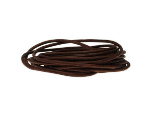 Leather Cord, Round 2mm, Natural Antique Brown, by Leather Cord USA (1 yard) Leather Cord, Round 2mm, Natural Antique Brown, by Leather Cord USA (1 yard)