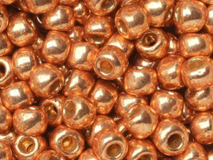 TOHO Bead Round Size 6/0 Permanent Finish Galvanized Rose Gold - 2.5 Inch Tube TOHO Bead Round Size 6/0 Permanent Finish Galvanized Rose Gold - 2.5 Inch Tube