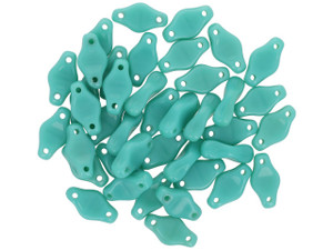 Czech Glass Cradle Bead 6 x 10mm with Vertical Hole Opaque Turquoise 2.5-Inch Tube Czech Glass Cradle Bead 6 x 10mm with Vertical Hole Opaque Turquoise 2.5-Inch Tube