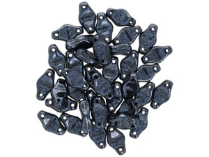 Czech Glass Cradle Bead 6 x 10mm with Vertical Hole Hematite 2.5-Inch Tube Czech Glass Cradle Bead 6 x 10mm with Vertical Hole Hematite 2.5-Inch Tube