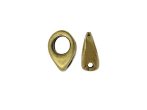 Cymbal Kolympos Antique Brass-Plated Bead Ending For SuperDuo (4 Pieces)