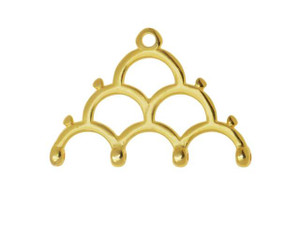 Cymbal Lakos IV 24K Gold-Plated Bead Ending for 8/0 Miyuki Round (4 Pieces) Cymbal Lakos IV 24K Gold-Plated Bead Ending for 8/0 Miyuki Round (4 Pieces)