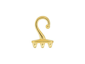 Clearance - Was $7.99 - Cymbal Mesaria III 24K Gold-Plated Hook Bead Ending for SuperDuo (4 Pieces) Clearance - Was $7.99 - Cymbal Mesaria III 24K Gold-Plated Hook Bead Ending for SuperDuo (4 Pieces)